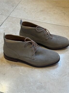 Cole Haan Taupe Suede Chukka Boots